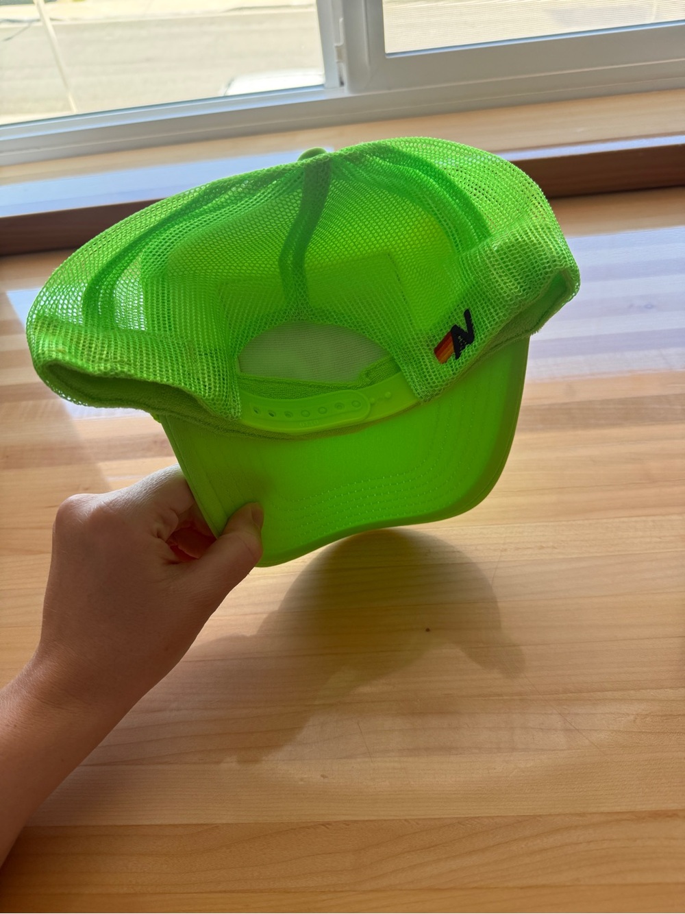 Aviator Nation Neon Green Locals Only Trucker Hat - Picture 3 of 10